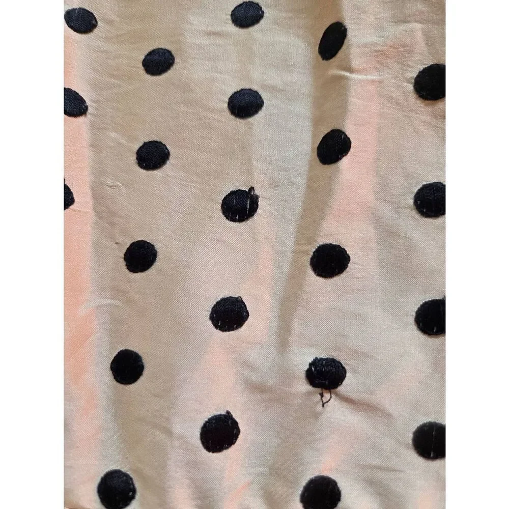 BATSHEVA Claudette Ruffled Polka-Dot Silk Dress sz 2